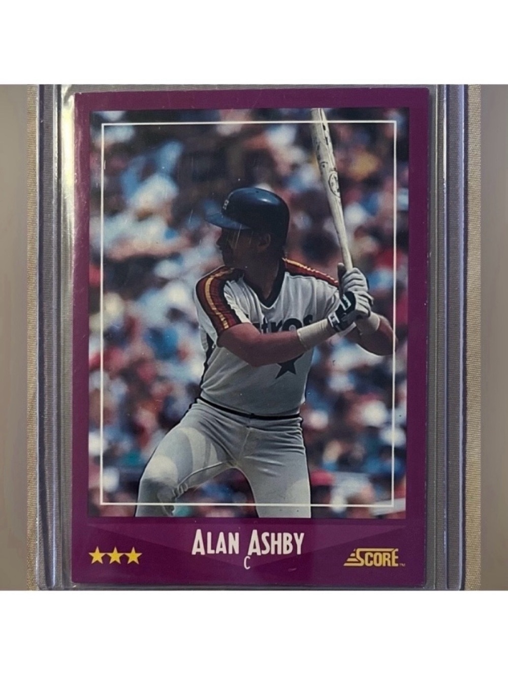 Alan Ashby Vintage 1988 Houston Astros Score #73 MLB Baseball Trading Card